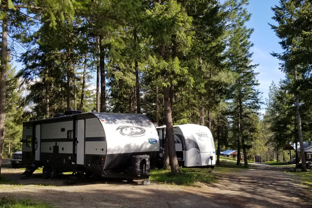 Trailers in Campground